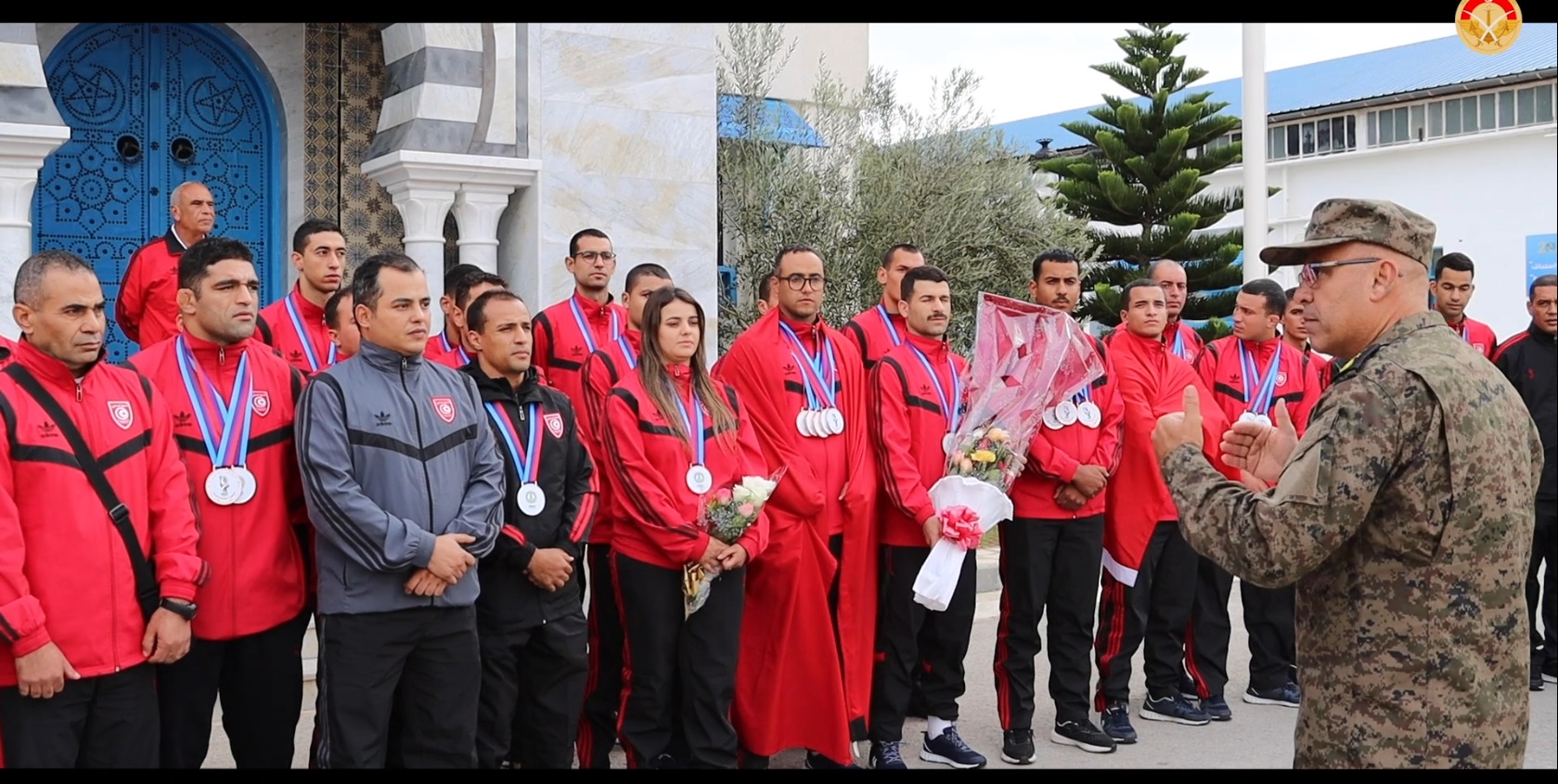 عودة الوفد الرياضي العسكري إلى تونس